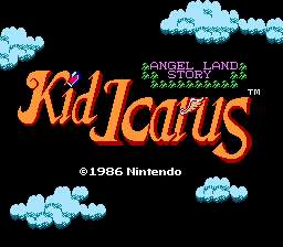 Kid Icarus Title Screen